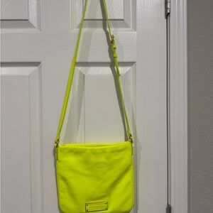 Marc Jacobs Neon Yellow Leather Crossbody